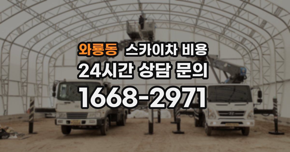 와룡동 스카이차 비용