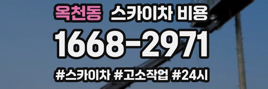 옥천동 스카이차 비용