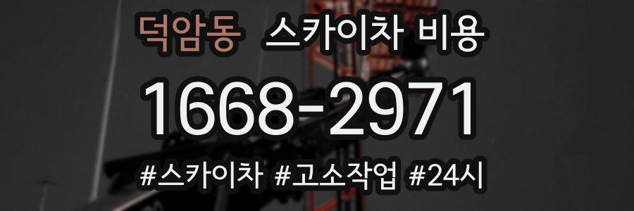 덕암동 스카이차 비용