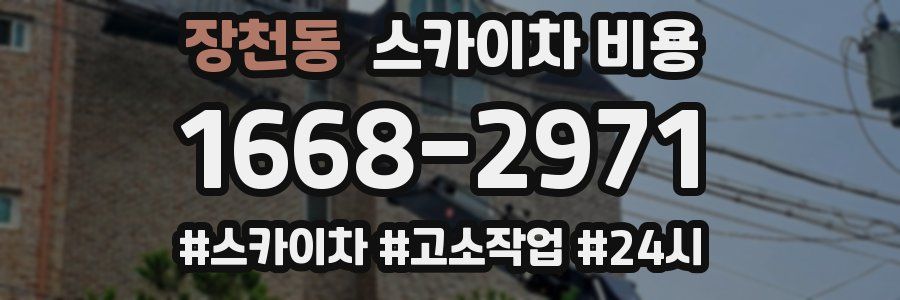 장천동 스카이차 비용