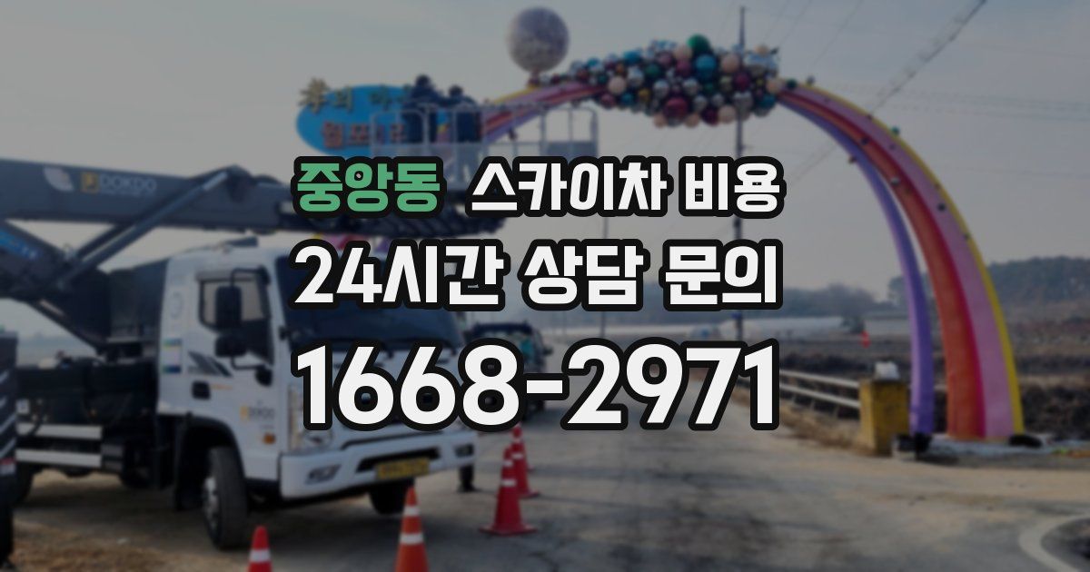 중앙동 스카이차 비용