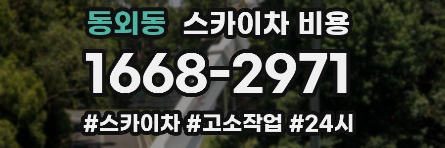 동외동 스카이차 비용