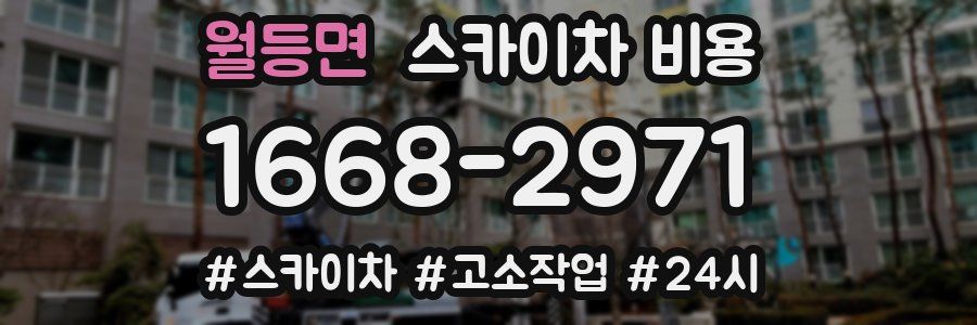 월등면 스카이차 비용