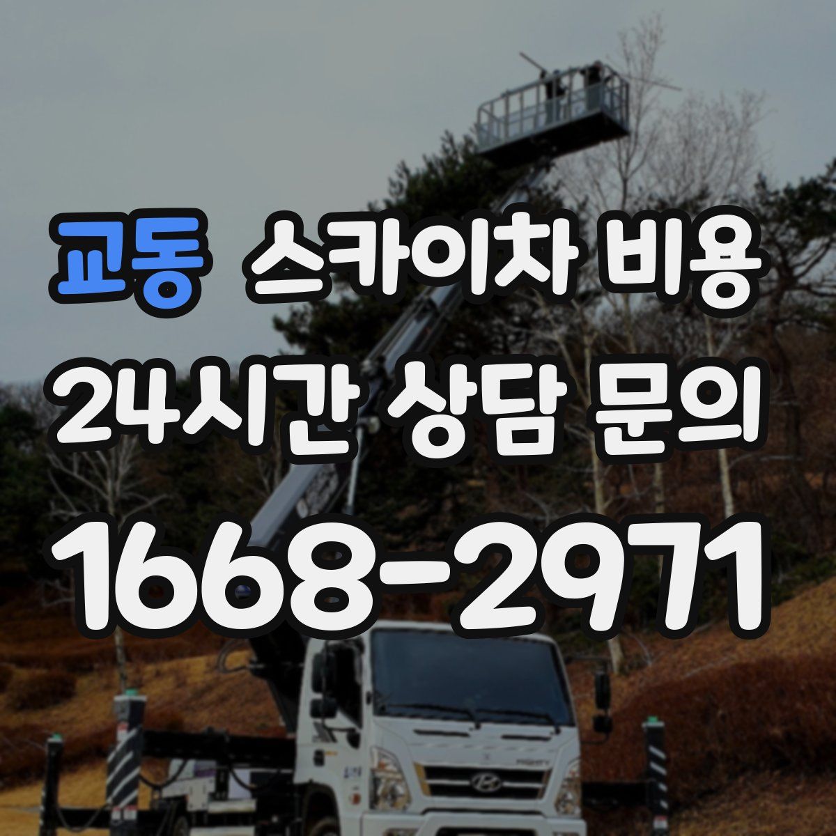 교동 스카이차 비용