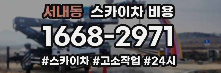 서내동 스카이차 비용