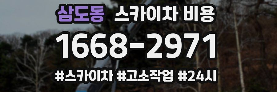 삼도동 스카이차 비용