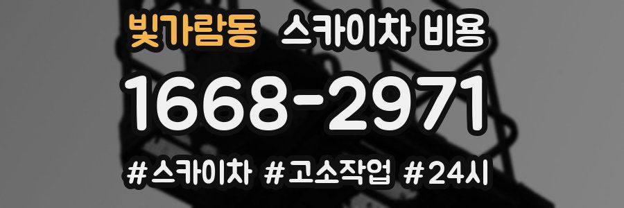 빛가람동 스카이차 비용