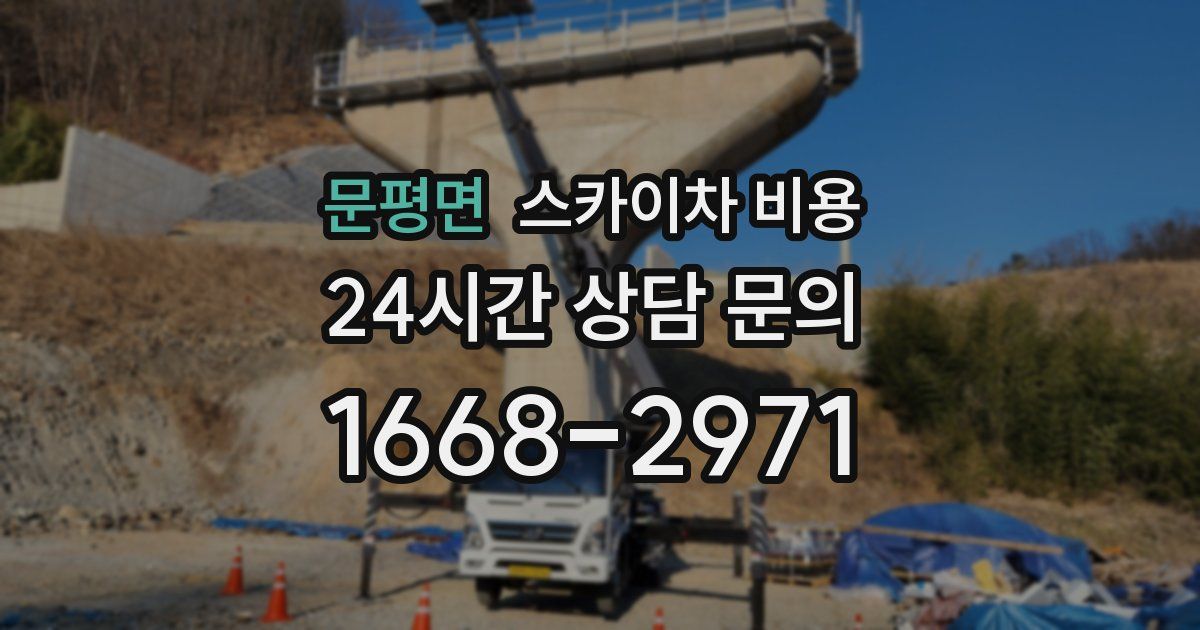 문평면 스카이차 비용