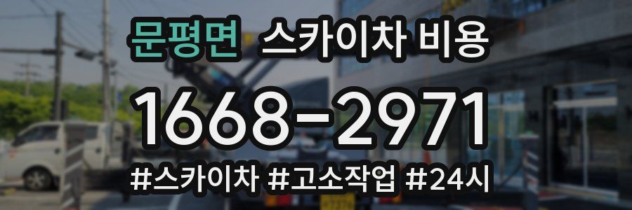 문평면 스카이차 비용