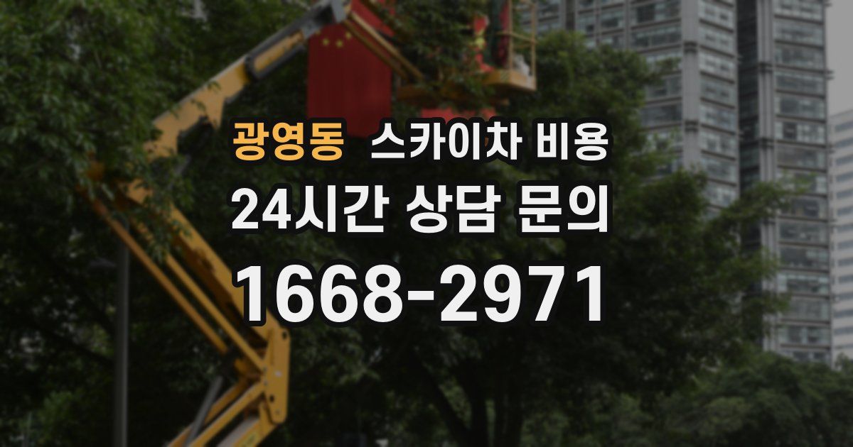 광영동 스카이차 비용