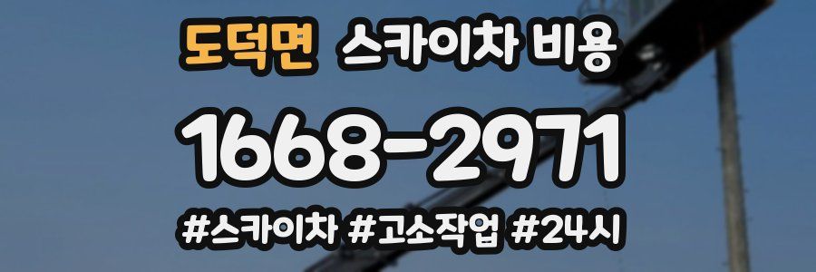 도덕면 스카이차 비용