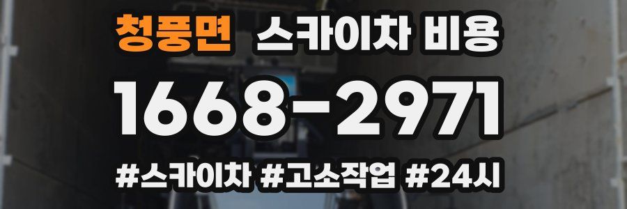 청풍면 스카이차 비용