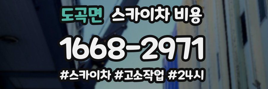 도곡면 스카이차 비용