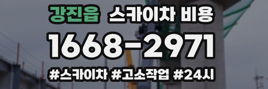 강진읍 스카이차 비용