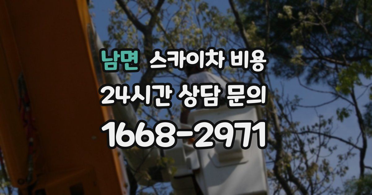 남면 스카이차 비용