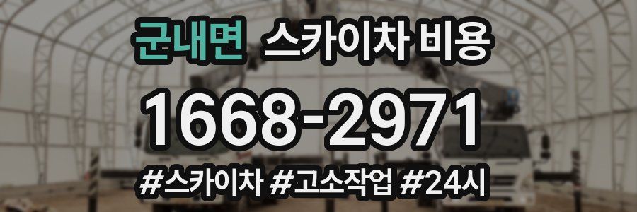 군내면 스카이차 비용