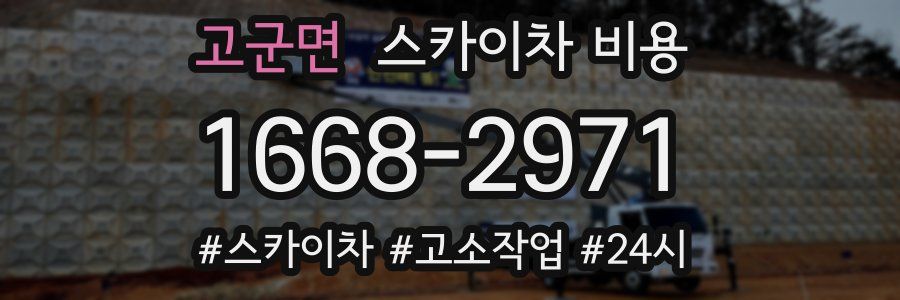 고군면 스카이차 비용