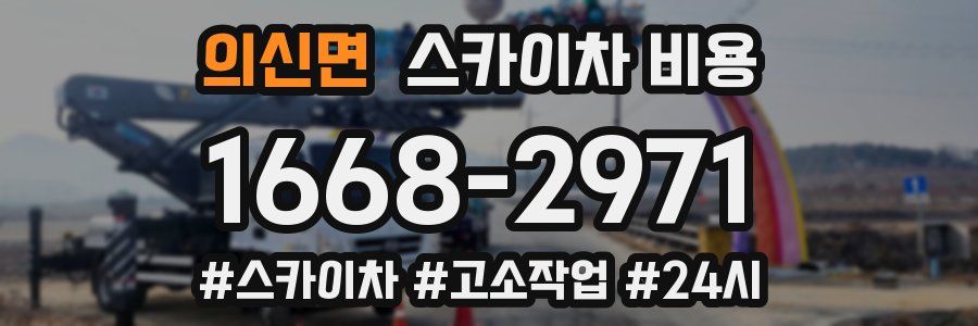 의신면 스카이차 비용