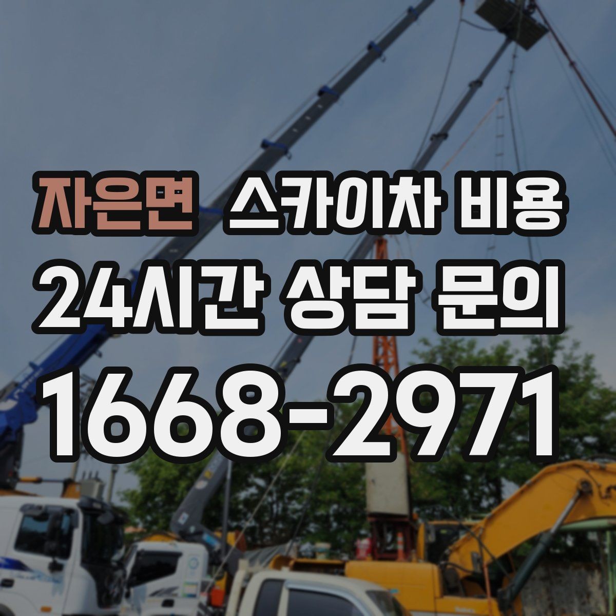 자은면 스카이차 비용 건물명·층수·작업 위치를 같이 보내세요