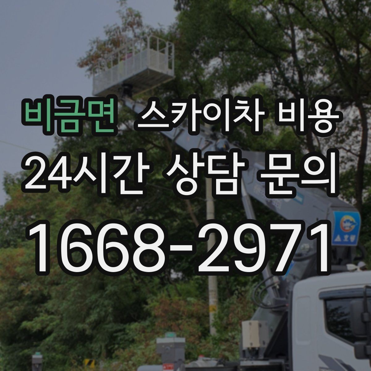 비금면 스카이차 비용 창문 라인 기준으로 높이 설명하는 요령
