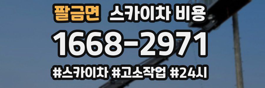 팔금면 스카이차 비용