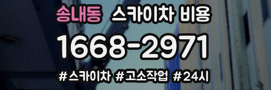 송내동 스카이차 비용