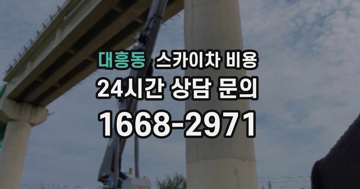 대흥동 스카이차 비용