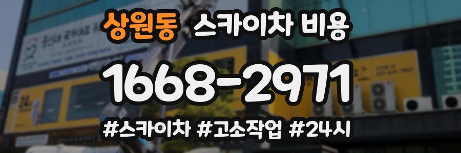 상원동 스카이차 비용