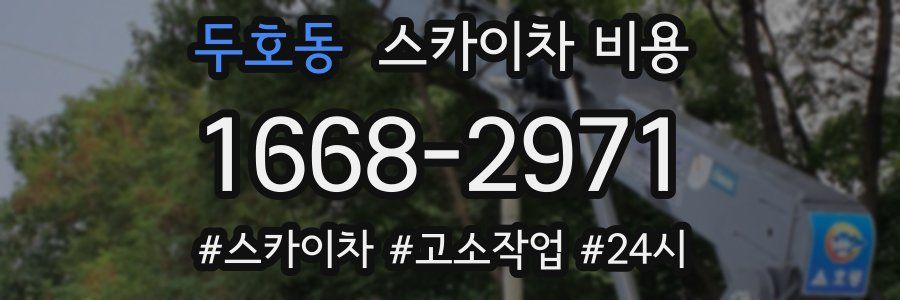 두호동 스카이차 비용