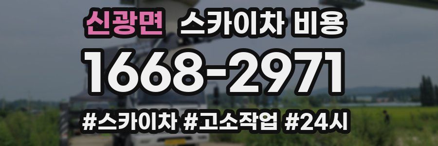 신광면 스카이차 비용