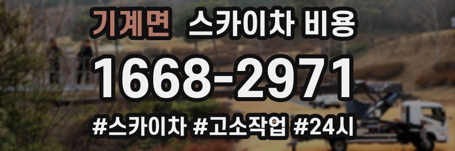 기계면 스카이차 비용