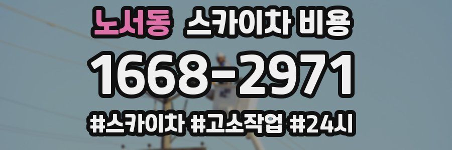 노서동 스카이차 비용