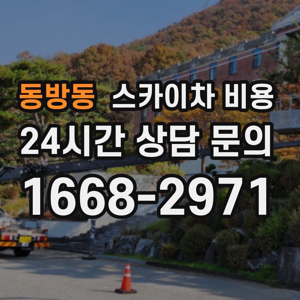 동방동 스카이차 비용 나무 전지 작업은 작업 범위가 핵심입니다
