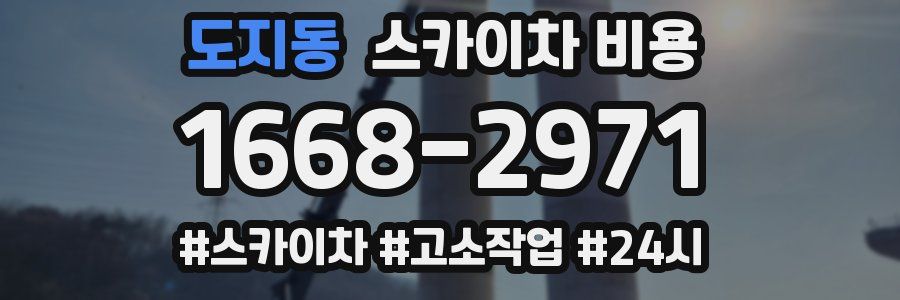 도지동 스카이차 비용