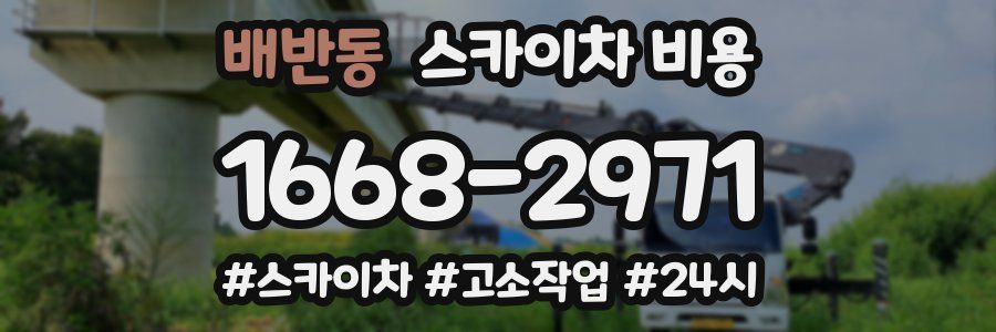 배반동 스카이차 비용