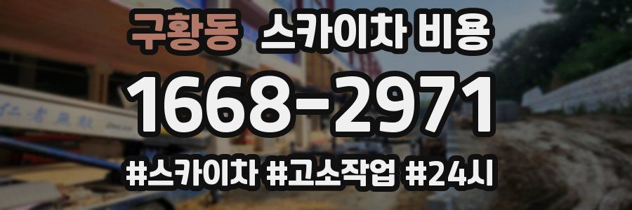 구황동 스카이차 비용