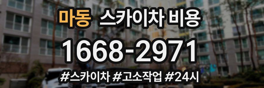 마동 스카이차 비용