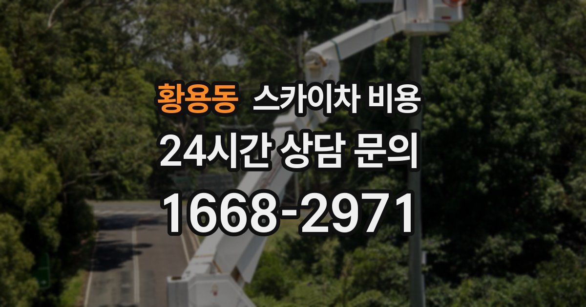 황용동 스카이차 비용