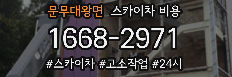 문무대왕면 스카이차 비용