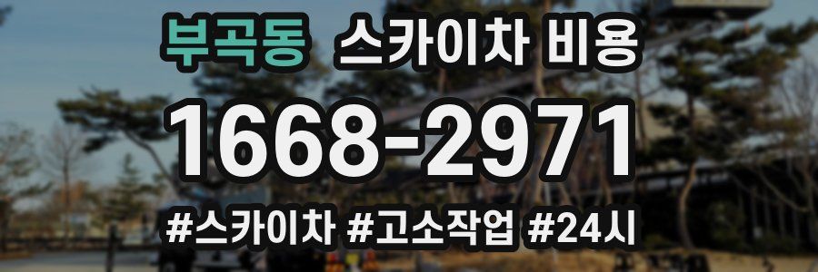 부곡동 스카이차 비용