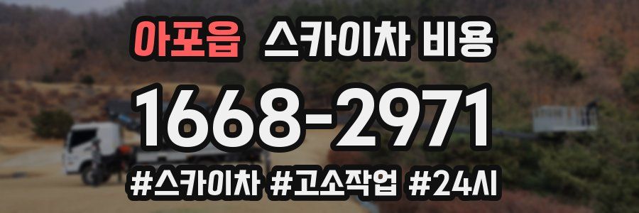 아포읍 스카이차 비용