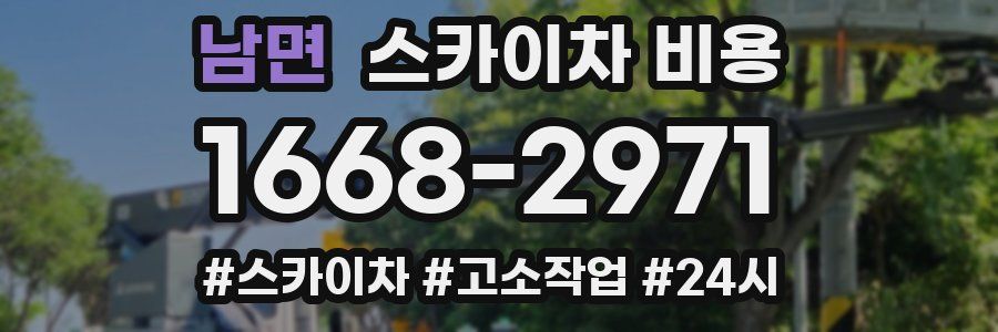 남면 스카이차 비용