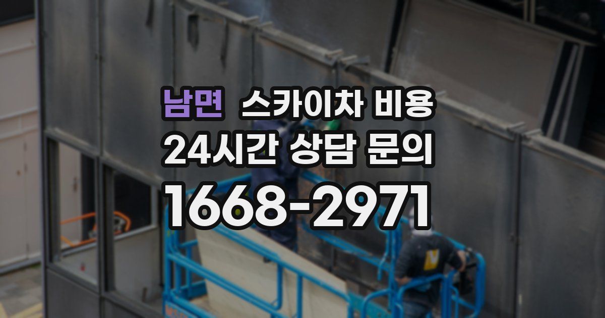 남면 스카이차 비용