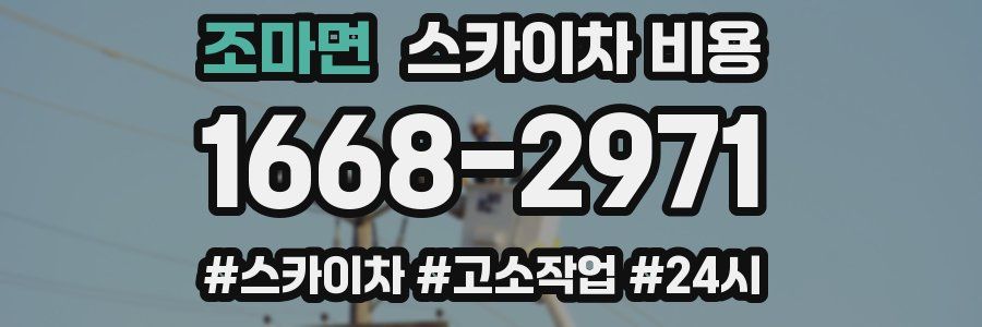 조마면 스카이차 비용