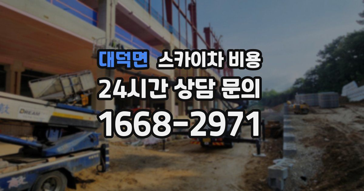 대덕면 스카이차 비용