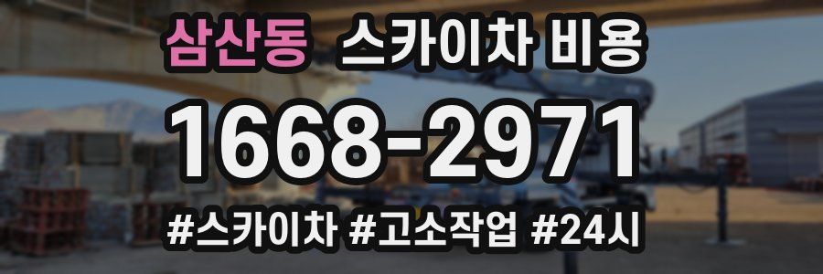 삼산동 스카이차 비용