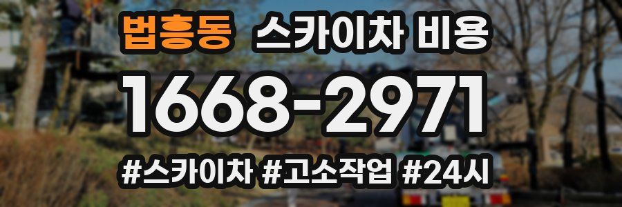 법흥동 스카이차 비용