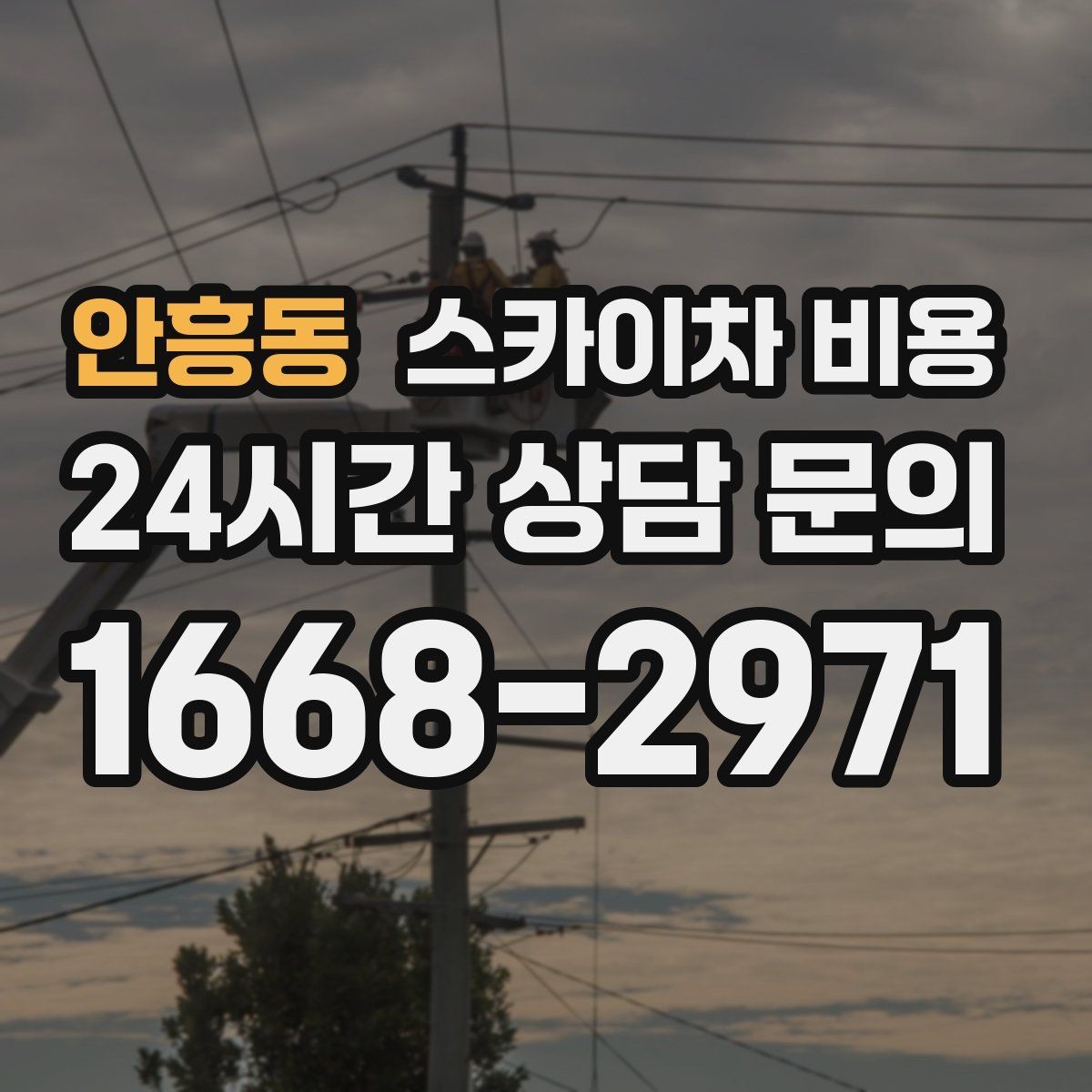 안흥동 스카이차 비용 고소 세척 작업은 왜 변수 확인이 중요할까