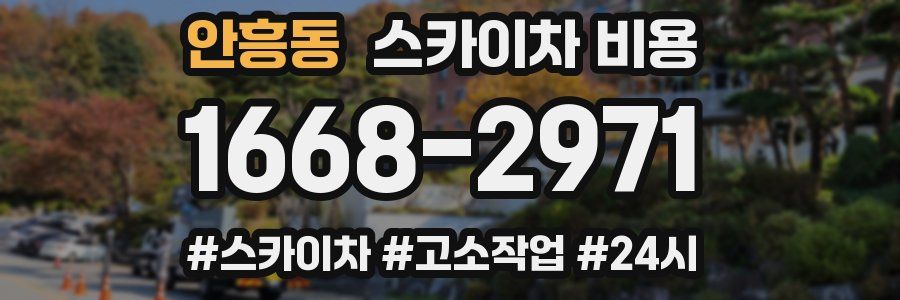 안흥동 스카이차 비용