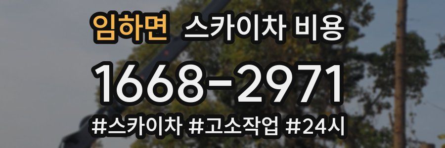 임하면 스카이차 비용